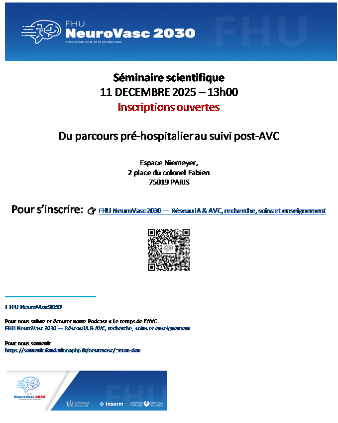 Affiche journée scientifique 2025 FHU Neurovas